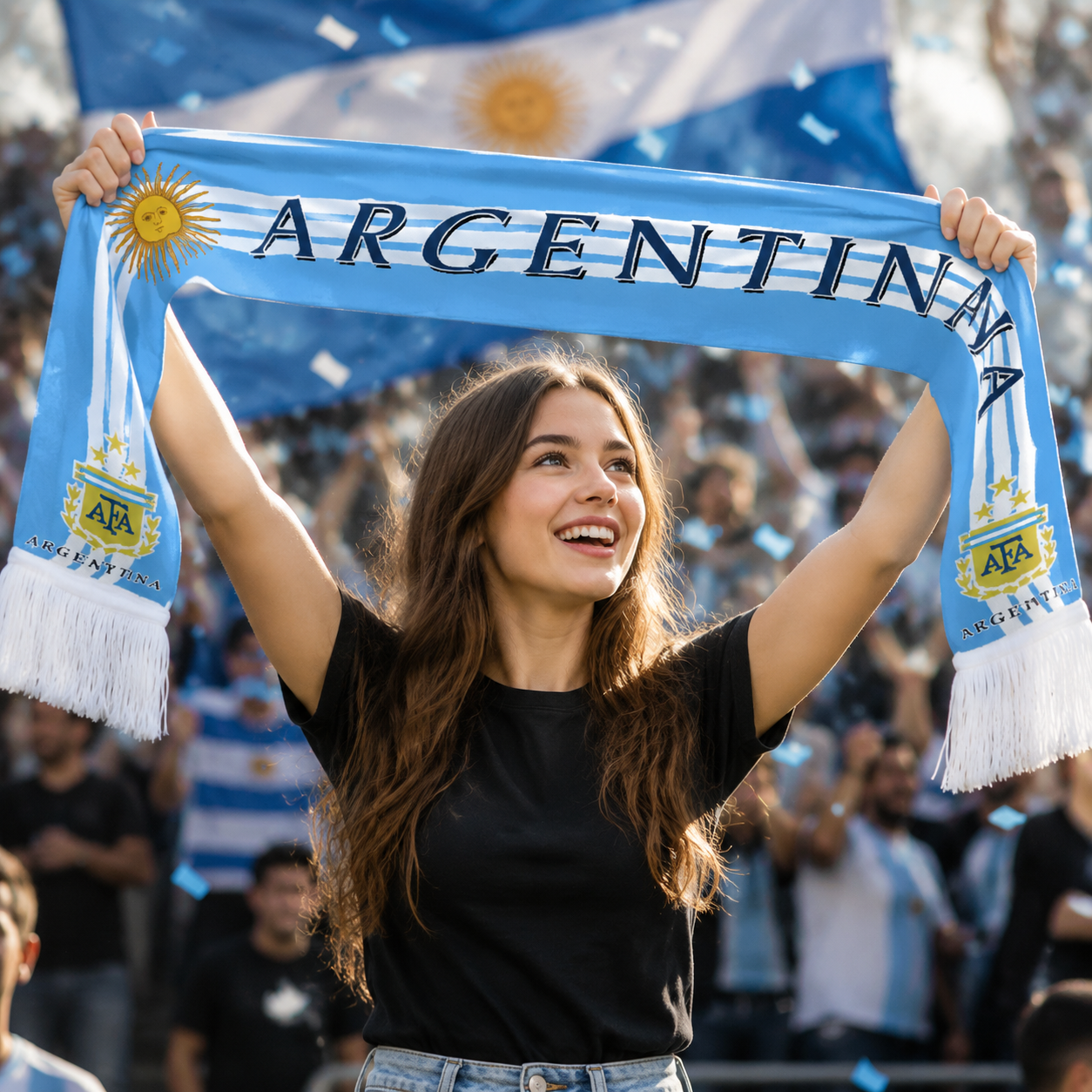 Argentina Scarf Side View