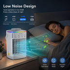 Portable Mini Air Conditioner Fan 4 in 1 USB Air Cooler Humidifier Timer