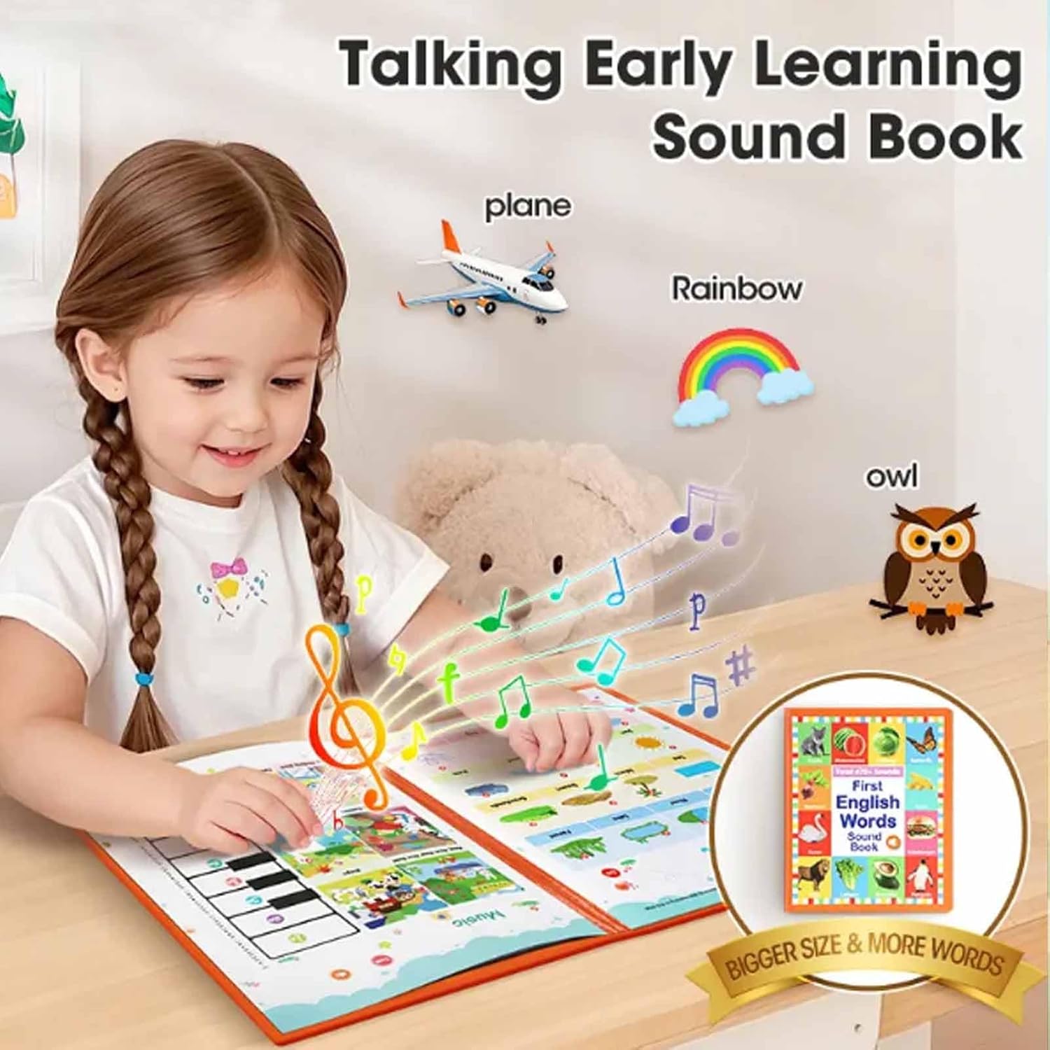 Interactive Alphabet Book Learning Toy for Phonics Education