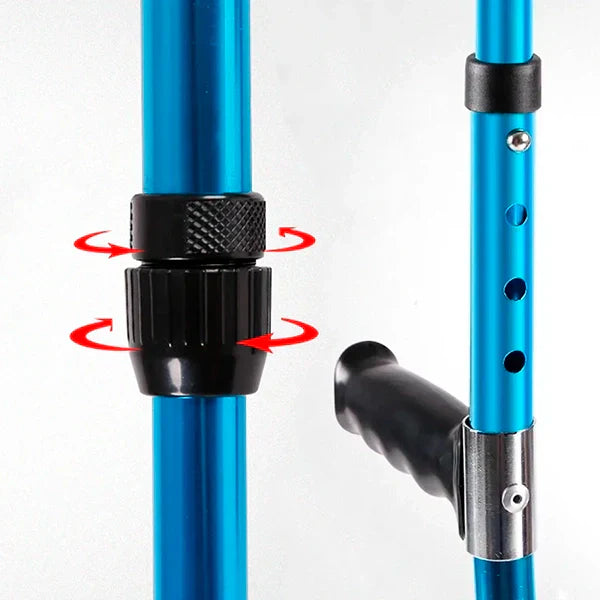 Adjustable Foldable Crutch Walking Aid Support Cane