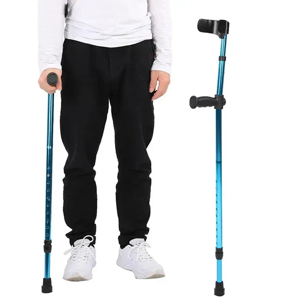 Adjustable Foldable Crutch Walking Aid Support Cane