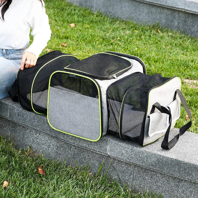 Foldable Backpack Pet Carrier Travel Bag