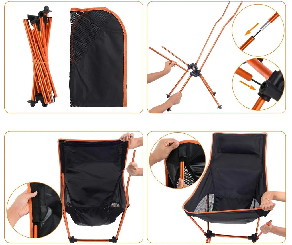 Folding Camping Chair Portable Outdoor Folding Seat