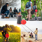 Folding Portable Collapsible Outdoor Stool Chair Seat