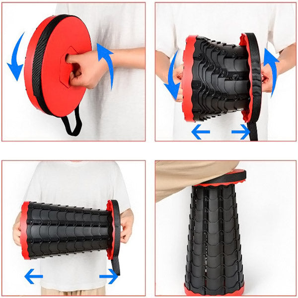 Folding Portable Collapsible Outdoor Stool Chair Seat
