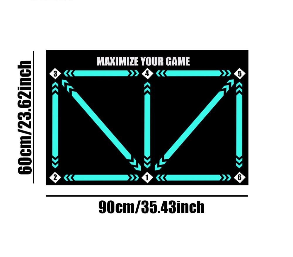 Football Training Mat Rectangular Exercise Floor Mat