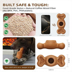 Dog Treat Chew Toy with Frozen Treat Molds and Dispenser