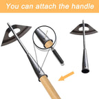 Garden Hoe Long Handle All Steel Weeding Tool Set