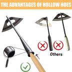 Garden Hoe Long Handle All Steel Weeding Tool Set