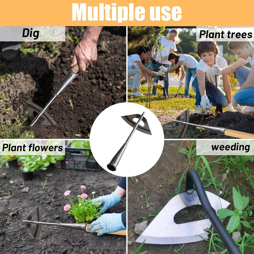 Garden Hoe Long Handle All Steel Weeding Tool Set