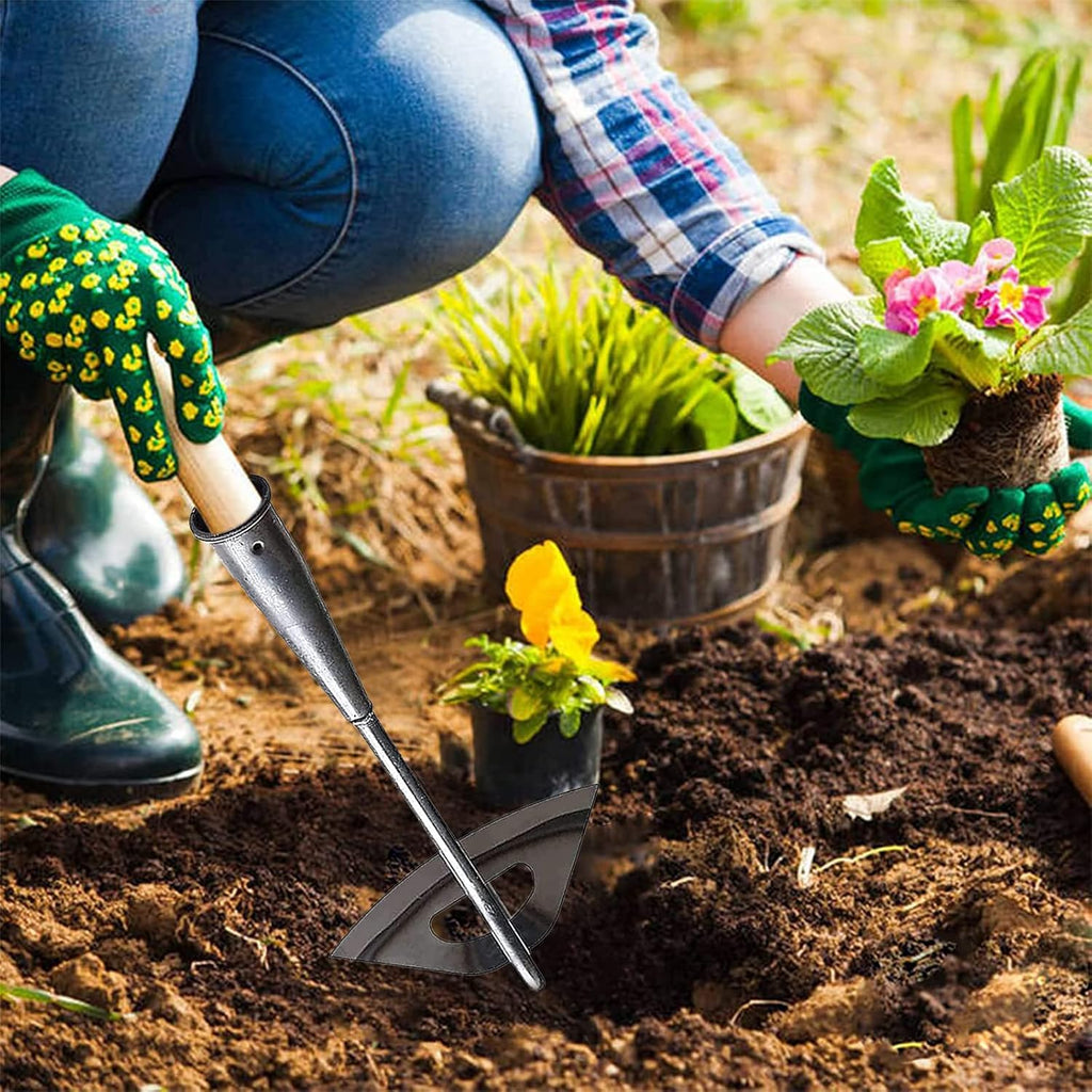 Garden Hoe Long Handle All Steel Weeding Tool Set
