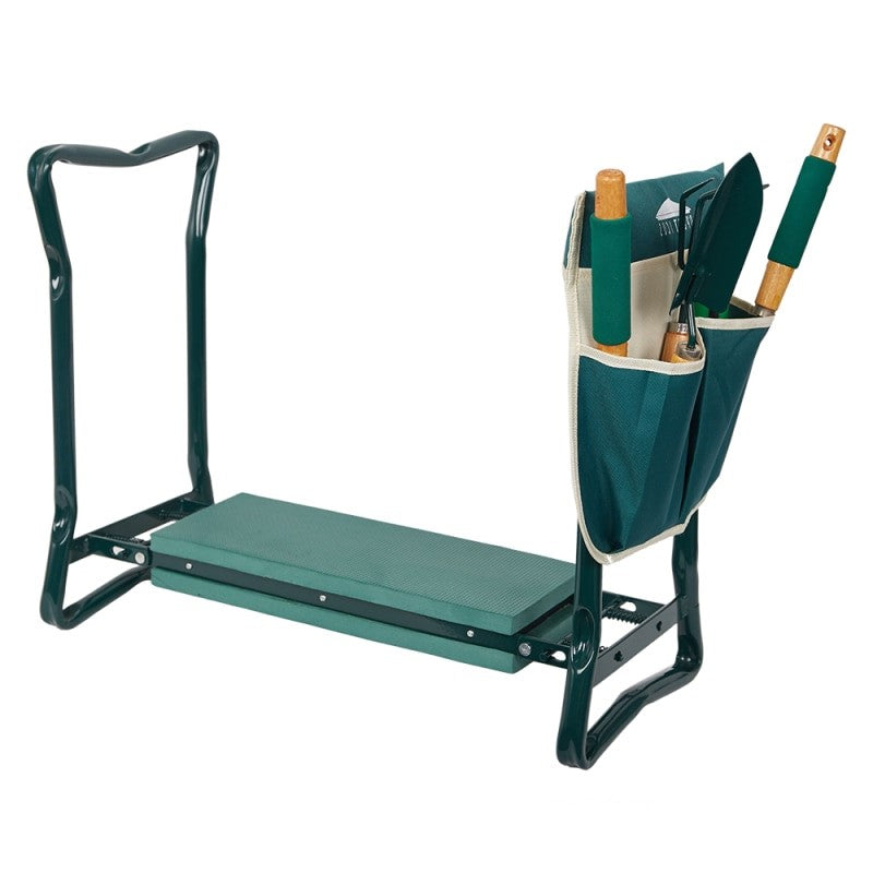 Garden Kneeler Seat and Tool Bench Foldable Gardening Stool
