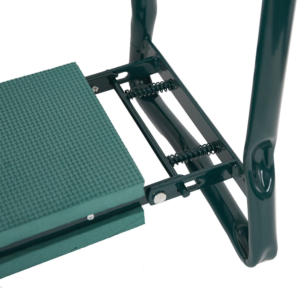 Garden Kneeler Seat and Tool Bench Foldable Gardening Stool