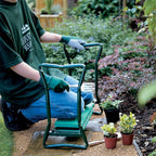 Garden Kneeler Seat and Tool Bench Foldable Gardening Stool