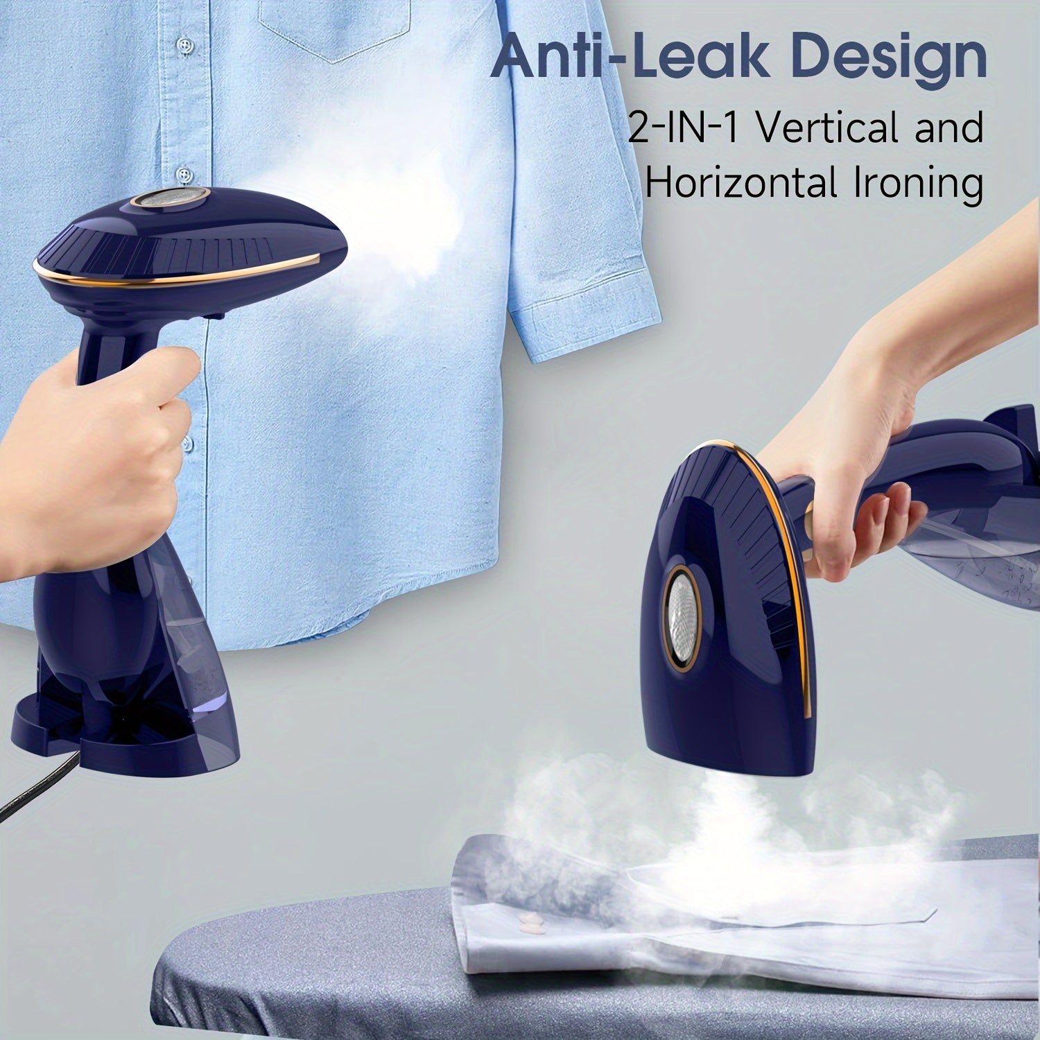 Handheld Portable Garment Steamer 1500W Clothes Wrinkle Remover