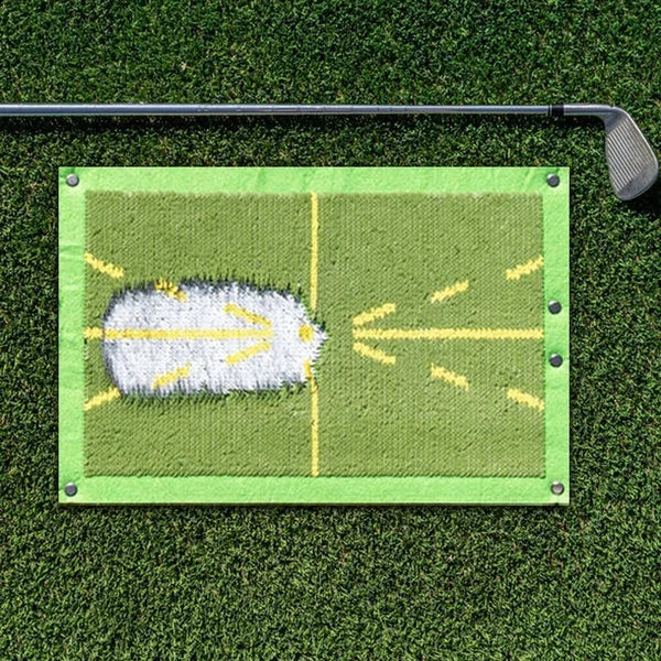 Golf Swing Training Mat with Sensor Detection