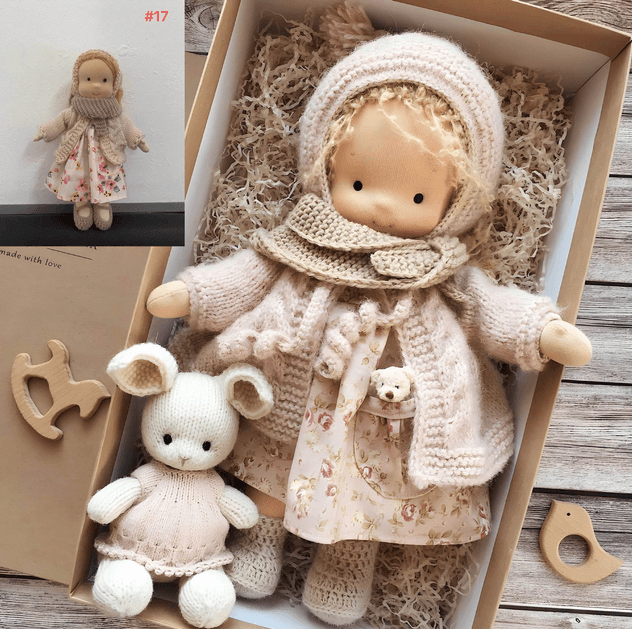Handmade Waldorf Doll Soft Plush Cuddle Toy