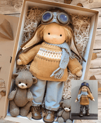 Handmade Waldorf Doll Soft Plush Cuddle Toy