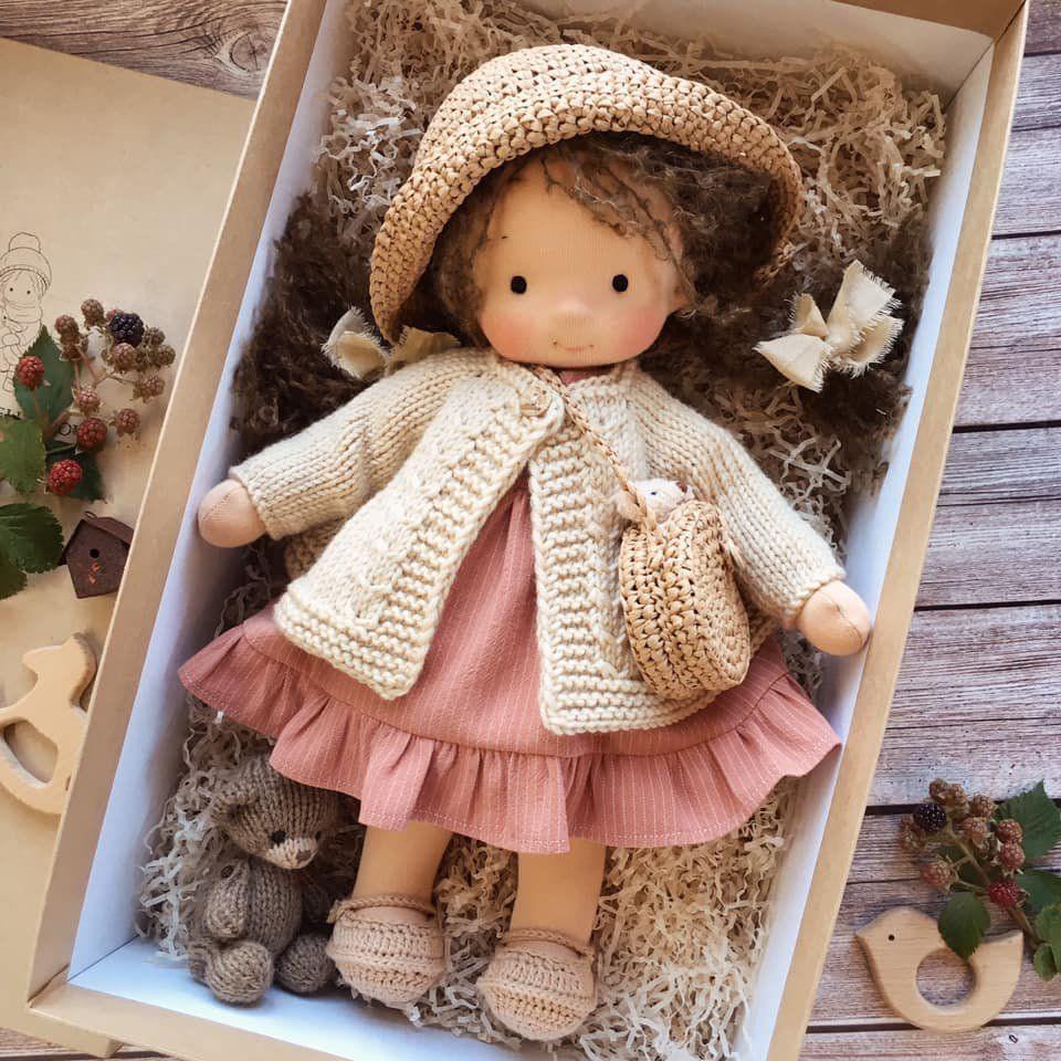 Handmade Waldorf Doll Soft Plush Cuddle Toy
