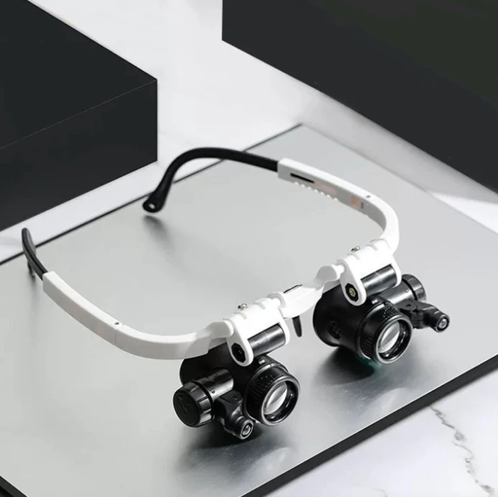 HD Magnifying Glasses with LED Light Headband Magnifier