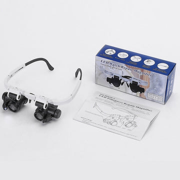 HD Magnifying Glasses with LED Light Headband Magnifier