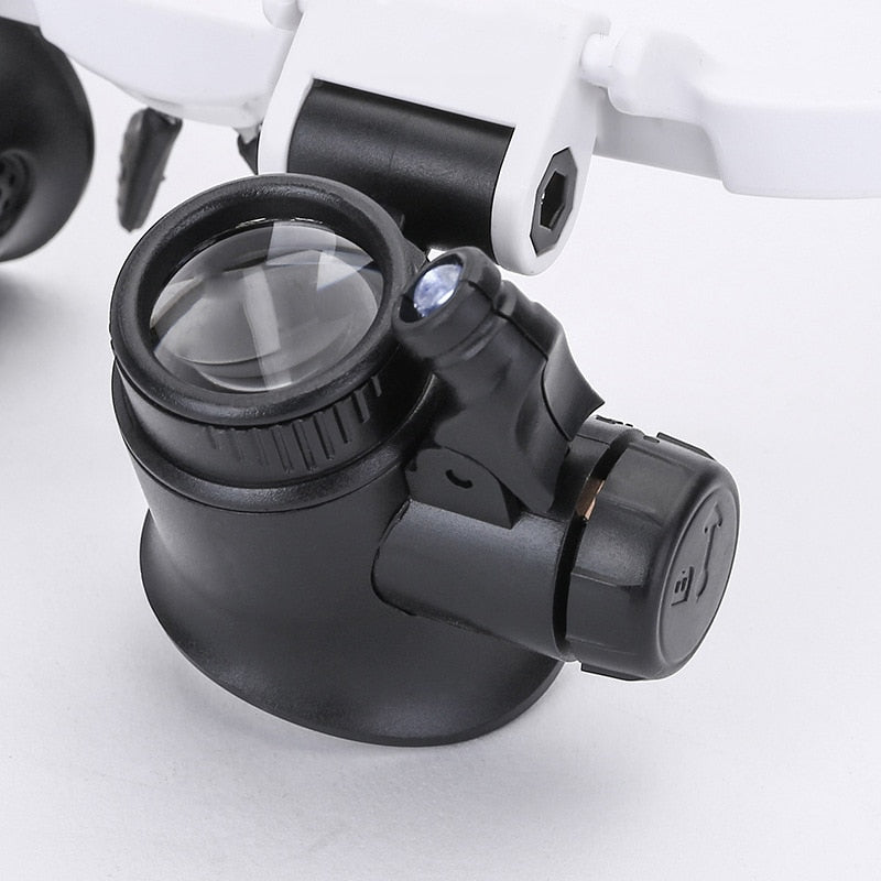 HD Magnifying Glasses with LED Light Headband Magnifier