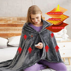 Electric Heated Shawl Blanket Portable Wearable Wrap