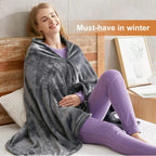 Electric Heated Shawl Blanket Portable Wearable Wrap