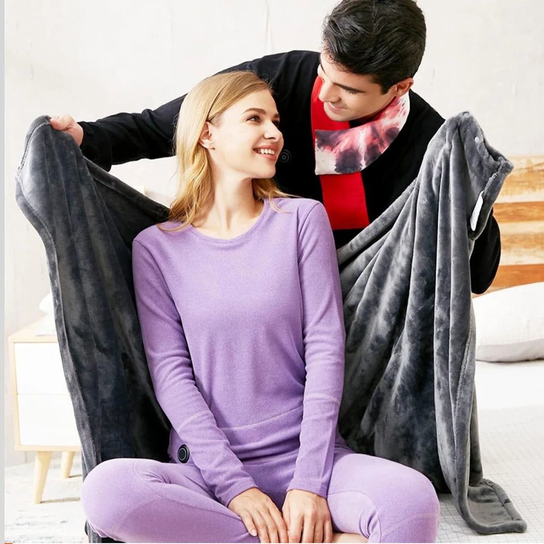 Electric Heated Shawl Blanket Portable Wearable Wrap