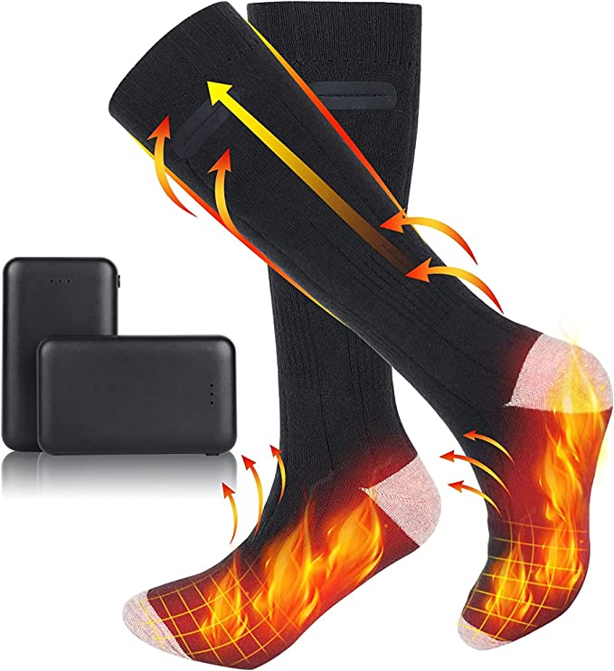 Electric Heated Socks Unisex 2 Pairs Foot Warmers