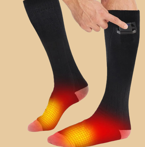 Electric Heated Socks Unisex 2 Pairs Foot Warmers