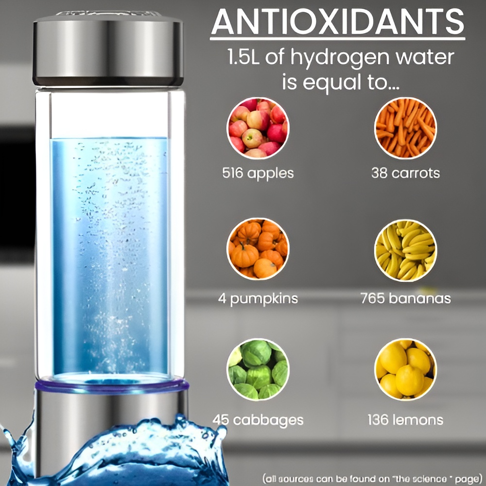 Hydrogen Water Bottle Portable Electrolysis Hydrogen Generator Bottle