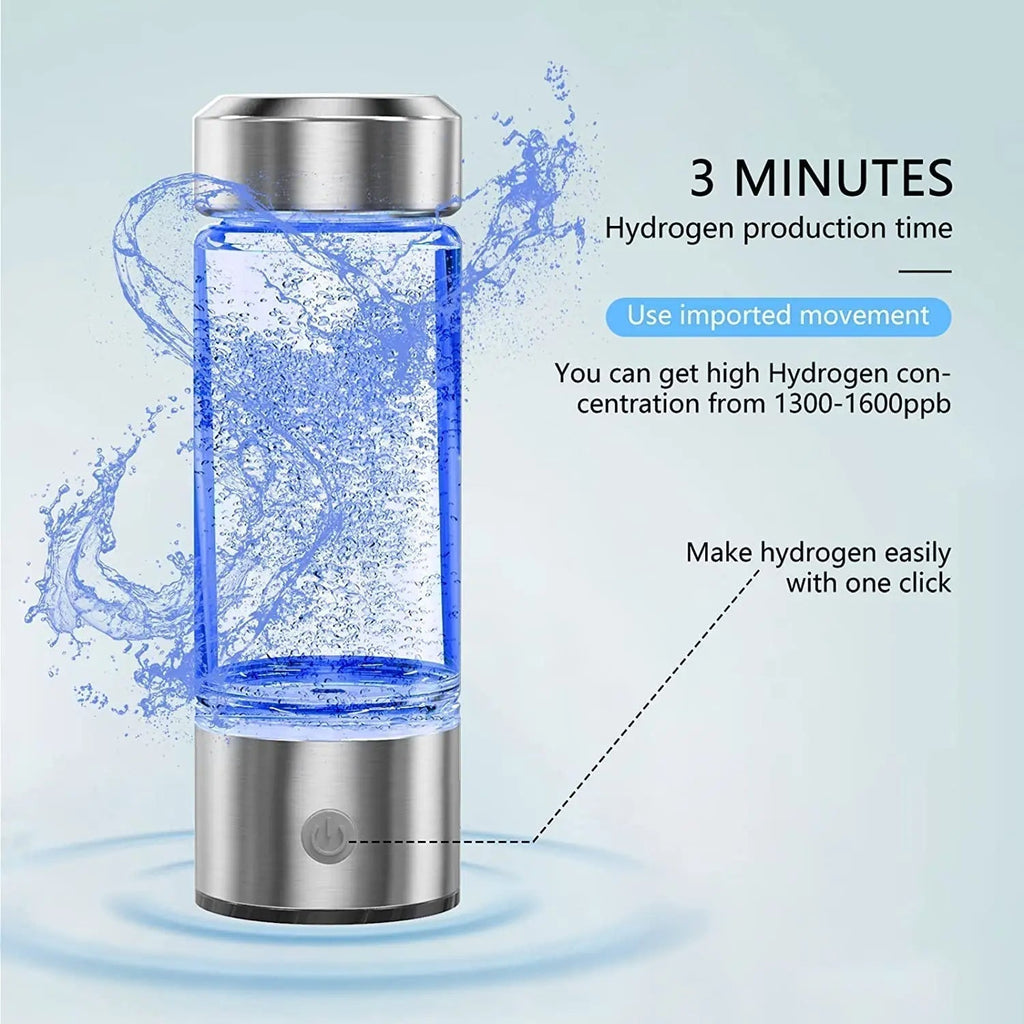 Hydrogen Water Bottle Portable Electrolysis Hydrogen Generator Bottle
