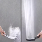 High Pressure Round Adjustable Spray Shower Head Bathroom Fixture
