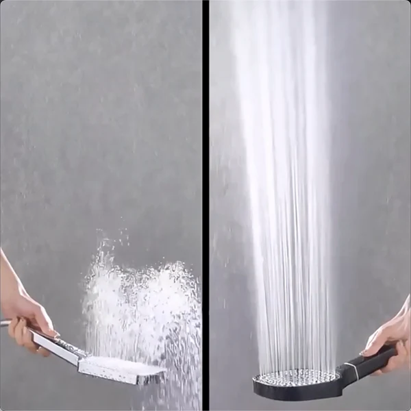High Pressure Round Adjustable Spray Shower Head Bathroom Fixture