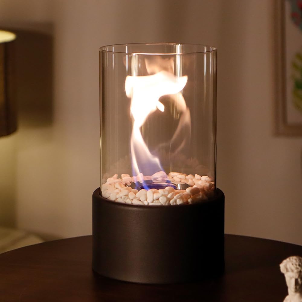 Tabletop Portable Ethanol Fireplace Indoor Smoke Free Flame Heater