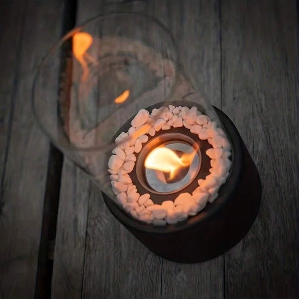 Tabletop Portable Ethanol Fireplace Indoor Smoke Free Flame Heater