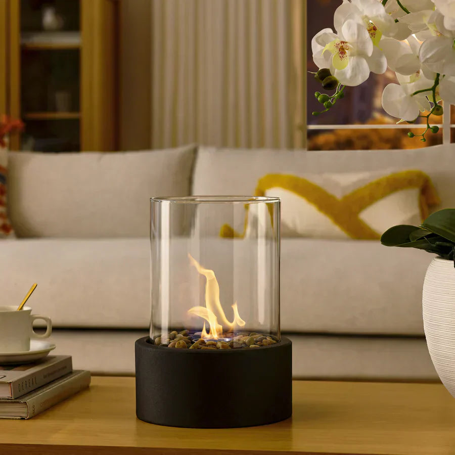 Tabletop Portable Ethanol Fireplace Indoor Smoke Free Flame Heater