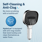 High Pressure Round Adjustable Spray Shower Head Bathroom Fixture