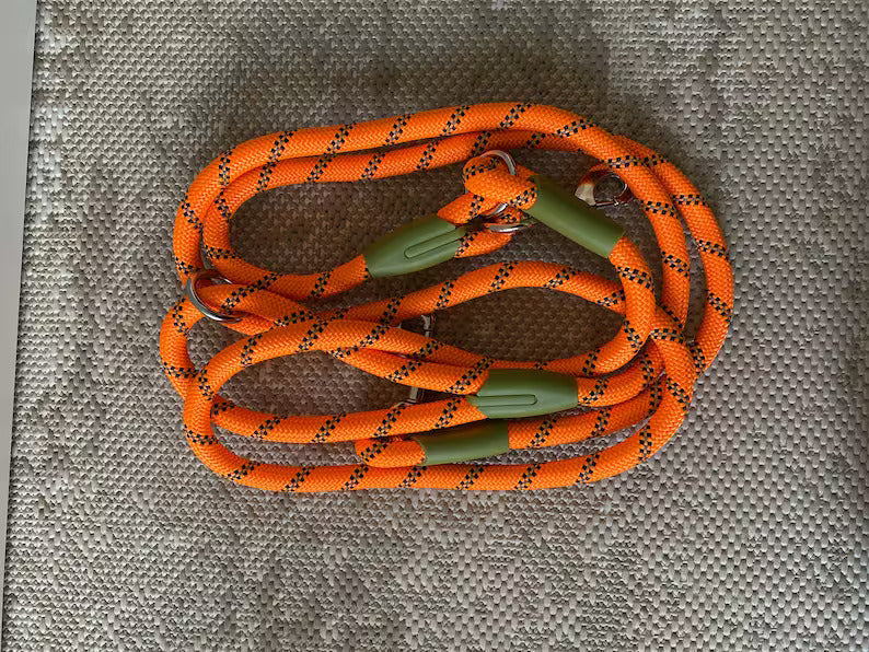 Hands Free Adjustable Dog Leash with Waist Belt Attachment