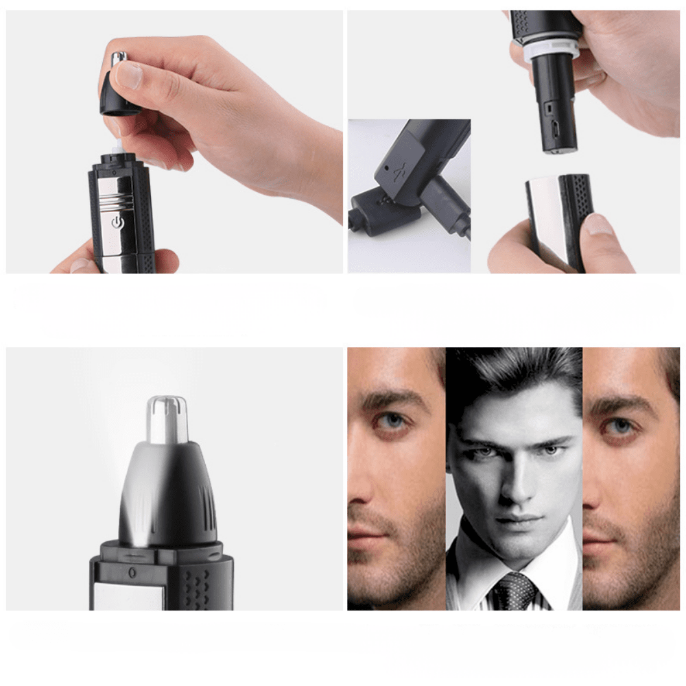 Electric Nose and Ear Hair Trimmer Portable Personal Grooming Tool