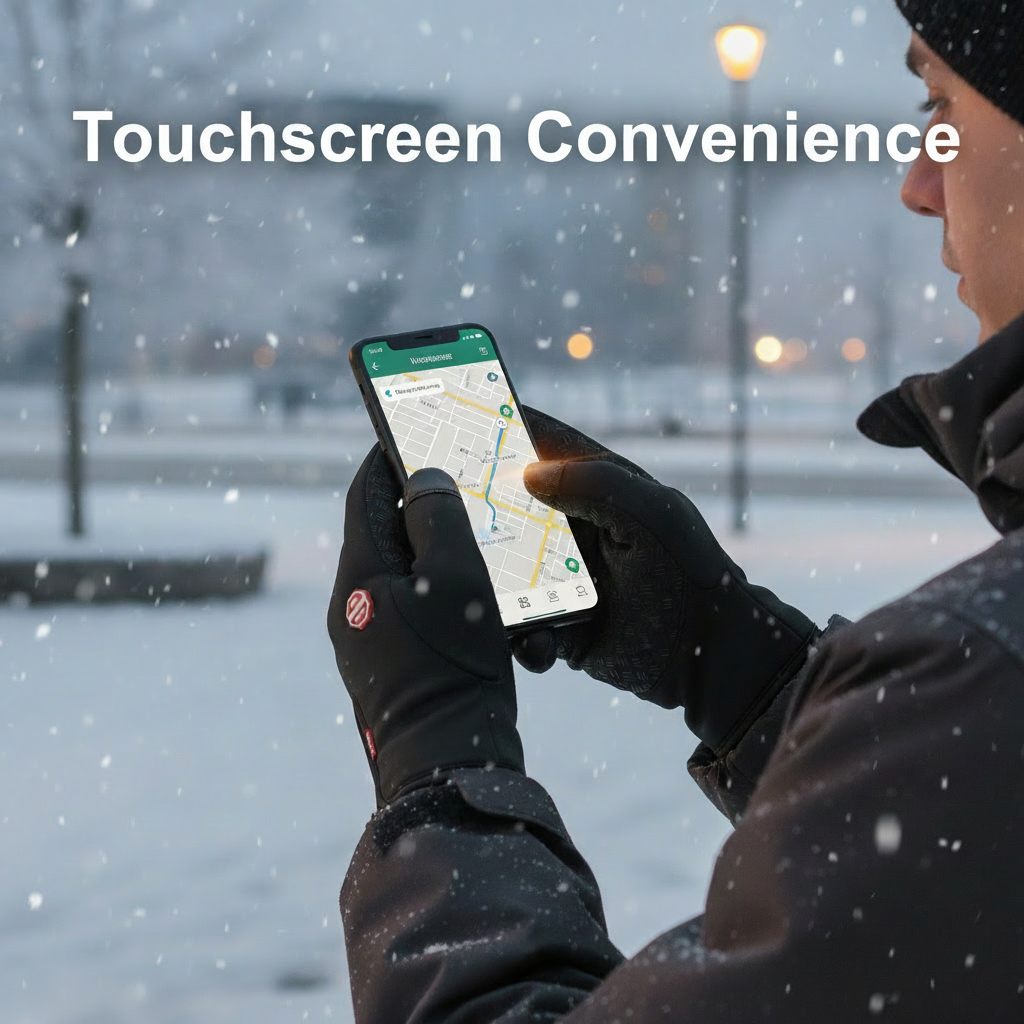 Heated Waterproof Touchscreen Gloves Unisex Winter Gloves