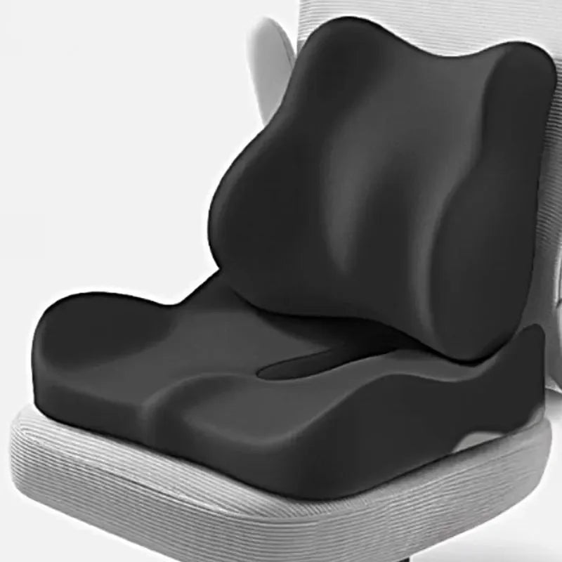 Memory Foam Seat Cushion with Lumbar Support for Office Chair
