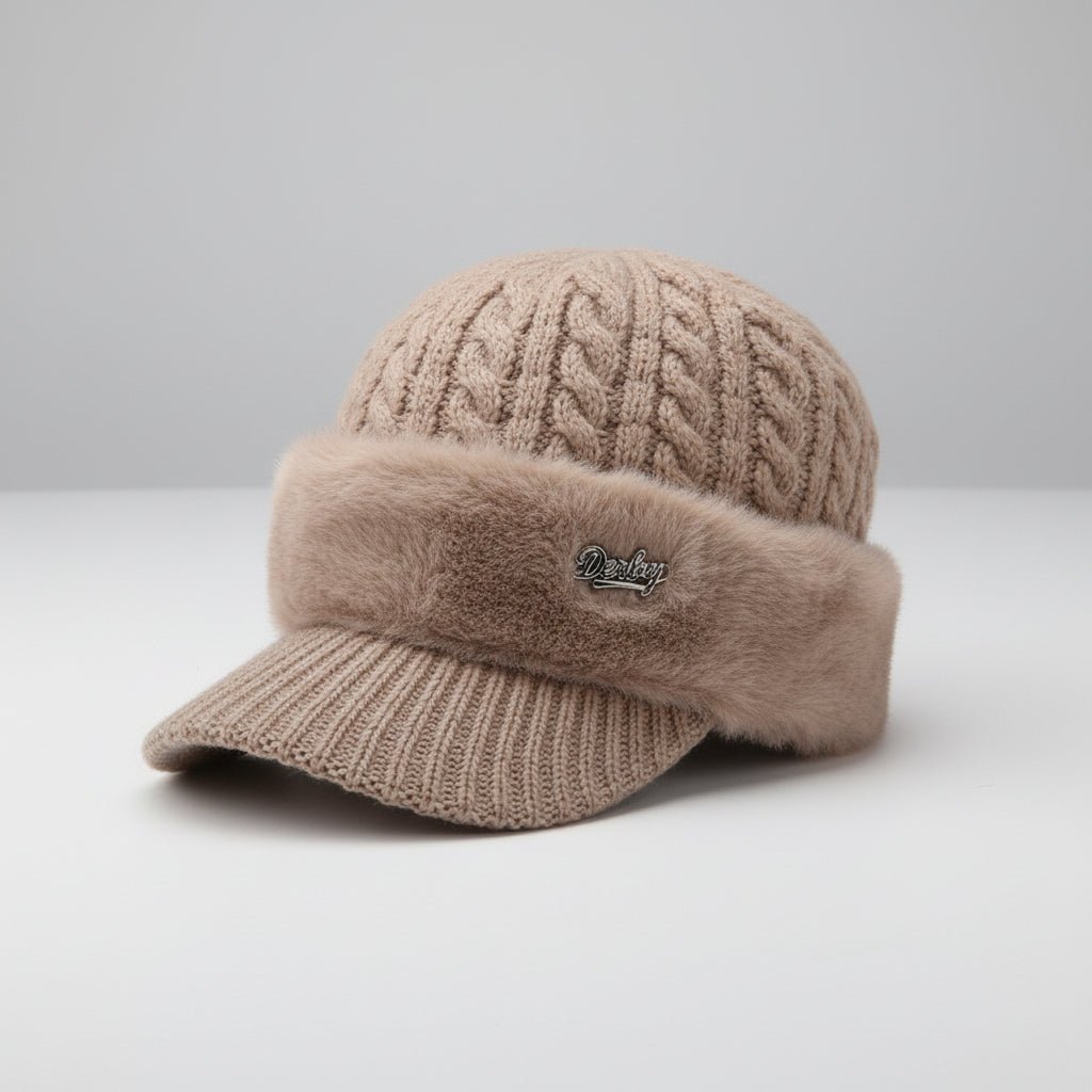 Trapper Hat with Ear Flaps Wool Lined Winter Hat