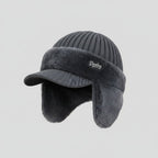Trapper Hat with Ear Flaps Wool Lined Winter Hat