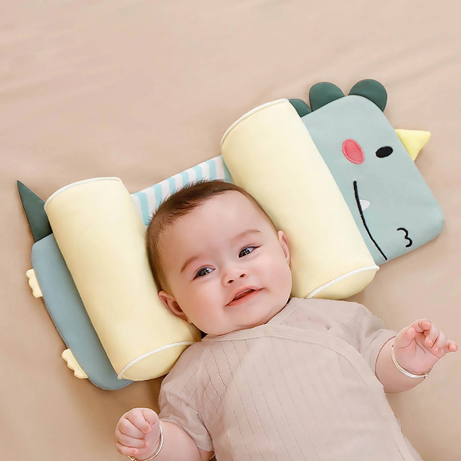 Adjustable Newborn Baby Head Support Pillow with Breathable Cover