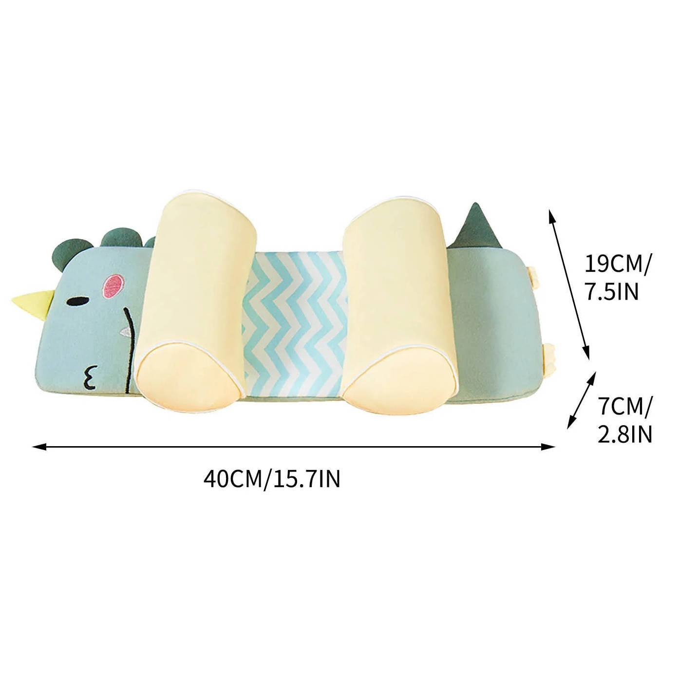 Adjustable Newborn Baby Head Support Pillow with Breathable Cover