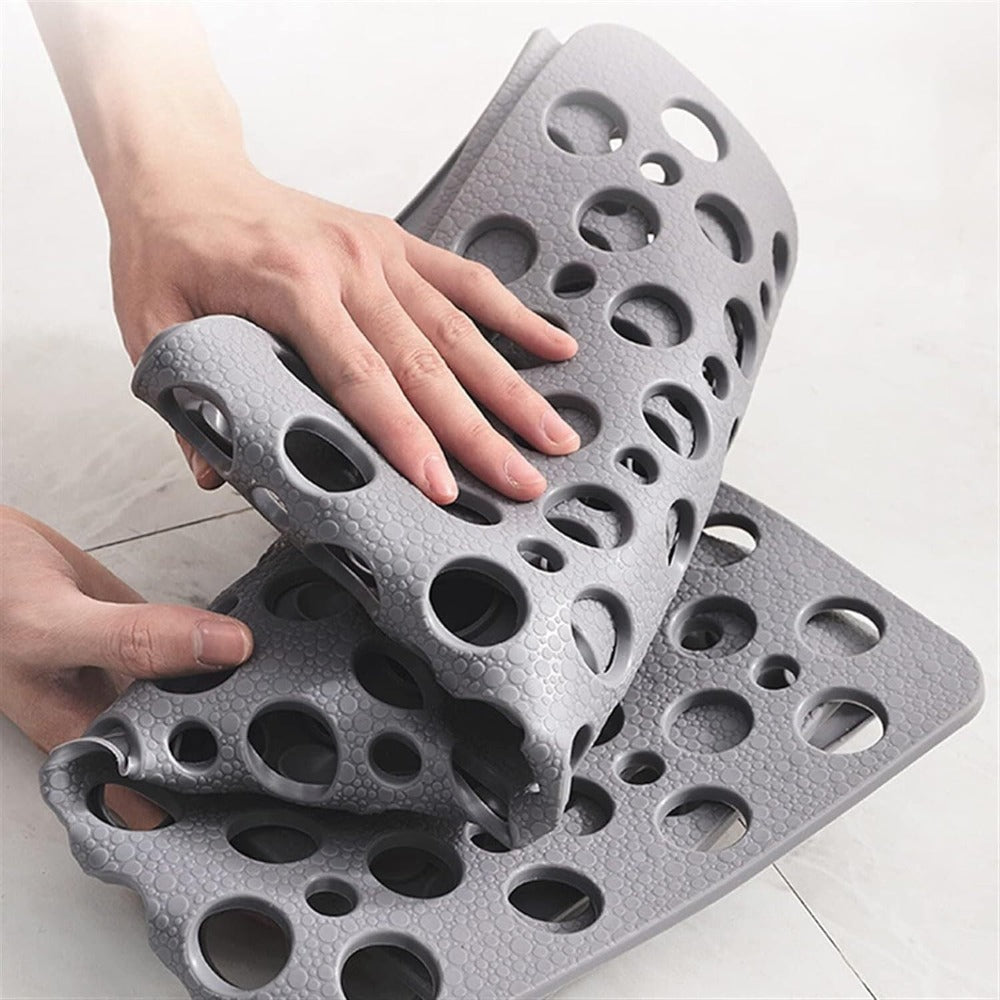 Antislip Rectangular Shower Mat with Antibacterial Protection