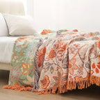 Cotton Throw Blanket Floral Pattern Sofa Cover Blanket