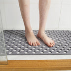 Antislip Rectangular Shower Mat with Antibacterial Protection